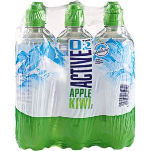 Active O2 Water appel kiwi - 6 petflesjes x 500 ml