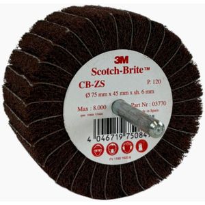 3M™ Scotch-Brite™ - Combi lamellenborstel op stift - CB-ZS - 75 x 45 mm