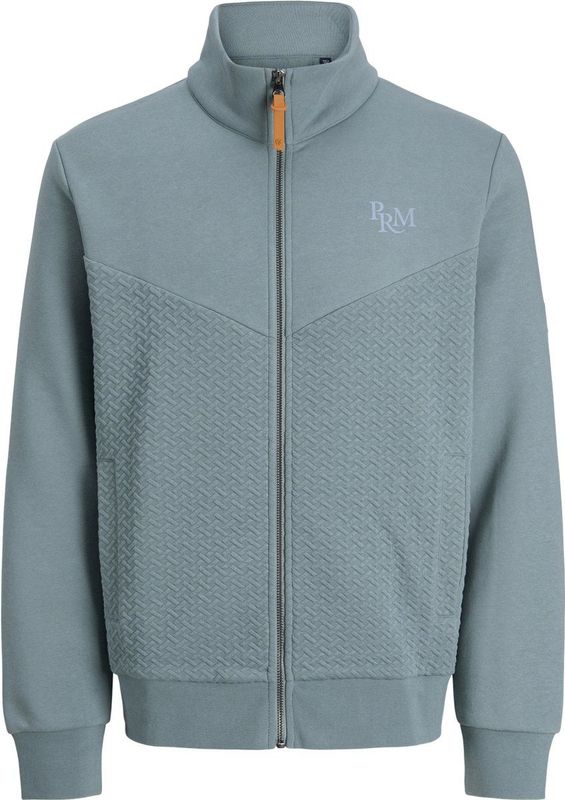 JACK&JONES JPRBLUFRANKIE SWEAT ZIP HIGH NECK Heren Vest - Stormy Sea