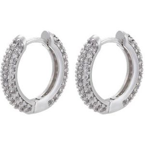 Jobo By JET  - Stone earrings - Diamanten oorbellen - Zilver