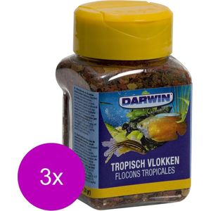Darwin Tropisch Vlokken - Vissenvoer - 3 x 100 ml