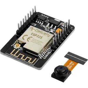 AZDelivery ESP32-Cam Modul (ESP32 Wifi/Bluetooth Module inclusief camera) compatibel met Arduino