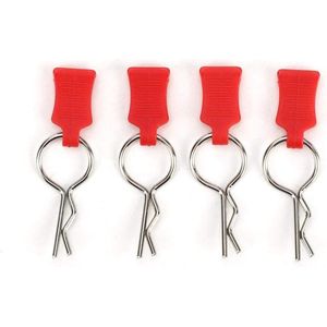 Contetn in html Body Clips Bent Springy R Pinnen (Rood) Set-1/5 1/8 RC Body Shell Clips .