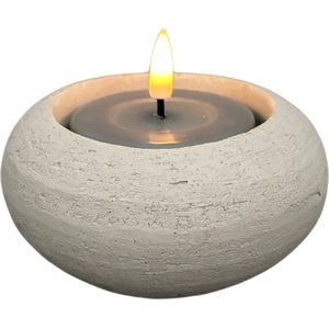 STILL - Waxinelichthouder - Maxi - Beige - Set van 2 stuks - 10 x 4 cm