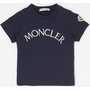 Moncler T-shirt - Blauw - Maat 86