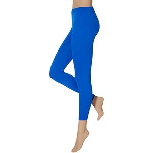 Apollo - Dames party leggings 200 denier - Kobalt Blauw - Maat S/M - Gekleurde legging - Neon legging - Dames legging - Carnaval - Feeskleding
