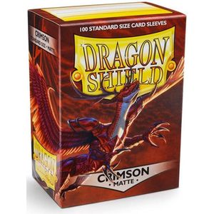 Dragon Shield Card Sleeves: Standard Matte Crimson (63x88mm) - 100 stuks
