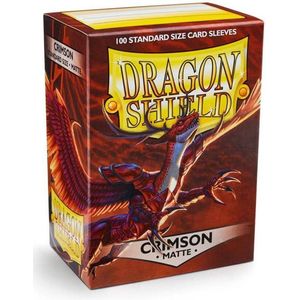 Dragon Shield Card Sleeves: Standard Matte Crimson (63x88mm) - 100 stuks