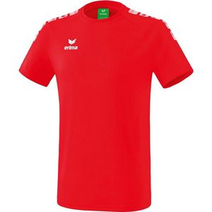 Erima Essential 5-C T-Shirt Kinderen - Rood / Wit | Maat: 164