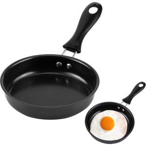 Compacte Mini Koekenpan met Antiaanbaklaag voor Eieren, Bacon en Steaks