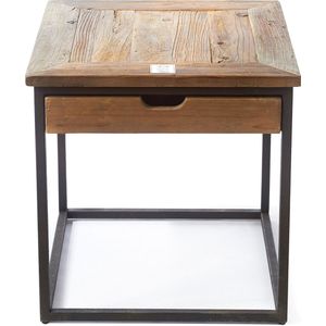 Riviera Maison Bijzettafel Met Lade - Shelter Island End Table With drawer - Zwart