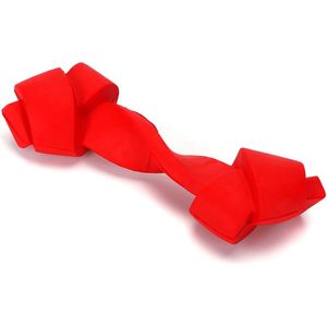 Nobleza Hondenspeelgoed - Speelgoed voor kleine hond of puppy - Kauwspeelgoed - Rubber halter - Honden kauwbot rubber - Rood