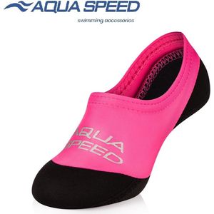 Aqua Speed Zwemsokken - Watersokken Kinderen - Roze / Zwart 28/29