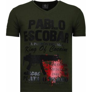 Pablo Escobar Narcos - Rhinestone T-shirt - Groen