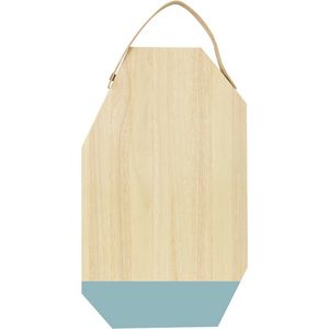 TAK Design Dippo Snijplank - Incl. Leer - Hout - 50 x 30 cm - Blauw