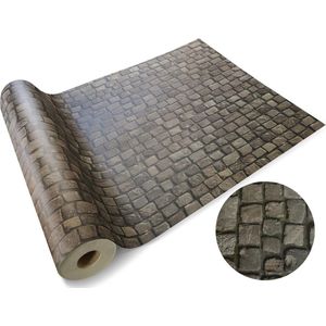 Karat Vloerbedekking - PVC vloeren 3D - Cobble - 100 x 300 cm