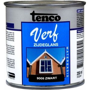 TENCO VERF WB ZG RAL ZWART 9001