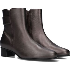 Hassia Siena Enkellaarsjes - Enkelboots met rits - Dames - Bruin - Maat 39