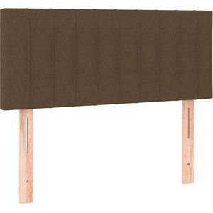 vidaXL-Hoofdbord-100x5x78/88-cm-stof-donkerbruin