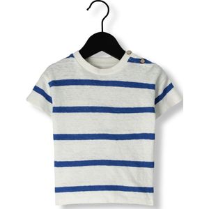 PLAY UP Striped Jersey T-shirt Tops & T-shirts Unisex - Shirt - Blauw - Maat 80