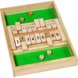 Dobbelspel: SHUT the BOX 34x23,5 cm, in hout, in doosje, 6+