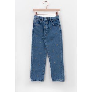 Sissy-Boy - Blauwe jeans met hartjes embroidery