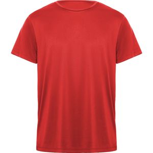 Rood kinder unisex sportshirt korte mouwen Daytona merk Roly 12 jaar 146-152