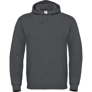 Cotton Rich Hooded Sweatshirt B&C Collectie maat 3XL Antraciet Grijs