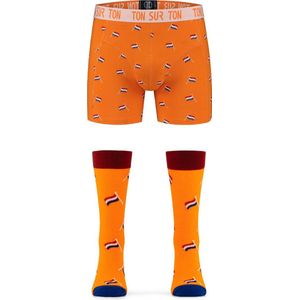 Ton Sur Ton - Willem - Koningsdag outfit - Koningsdag kleding - Nederlands Elftal - Ons Oranje - WK voetbal - EK Voetbal - Matchende sokken en onderbroeken! - S/43.5-47