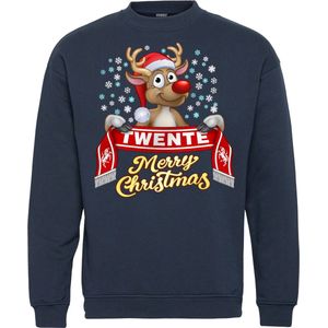 Kersttrui Twente | Foute Kersttrui Dames Heren | Kerstcadeau | FC Twente supporter | Navy | maat XS