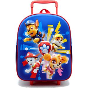 PAW PATROL 3D Trolley Rugzak Rugtas School Vakantie Logeren 2-5 Jaar