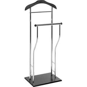 Goodivery ® Moderne Dressboy Kledingstandaard met Chroom en Zwarte Afwerking voor Stijlvolle Organisatie