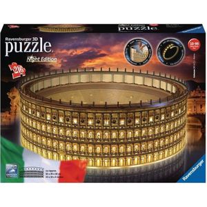 Ravensburger 3D puzzel Colosseum in Rome bij nacht (262 onderdelen)