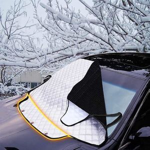 IJsbescherming auto voorruit sneeuw bescherming auto voorruit cover winter vorstbeschermingsmat voorruit grote voorruit cover tegen sneeuw, ijs, vorst 150 x 125 cm