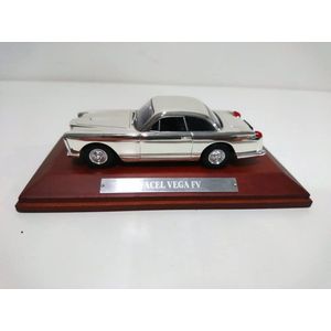 Facel Vega FV (Zilver) (10 cm) 1/43 Silver-Cars Collection - Modelauto - Schaalmodel - Model auto - Miniatuurauto
