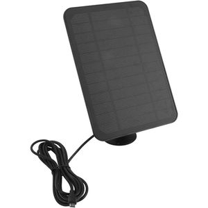 VD WEIDE ENTERPRISE - IP65 waterdicht zonnepaneel - 360° verstelbaar - continue voeding - eenvoudige installatie - zwart .