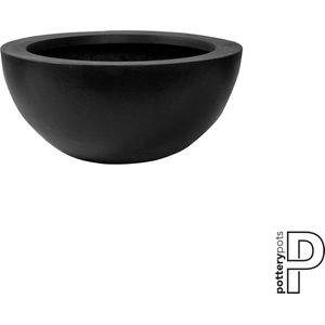 Pottery Pots Plantenbak-Plantenschaal-Schaal Vic Bowl Zwart  D 38.5 cm Hoog 18 cm