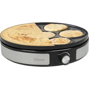 Tristar Pannenkoekenmaker XXL BP-2639 - 2-in-1 pancake maker met omkeerbare plaat - Voor pannenkoeken en mini Pancakes - Regelbare thermostaat - Inclusief Accessoires - RVS