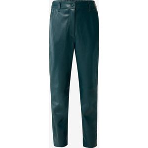 PU Broek Dames - Donker Groen - Maat XS