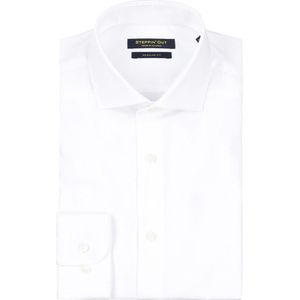 Steppin' Out Overhemd Twill Wit - Maat XL - Heren