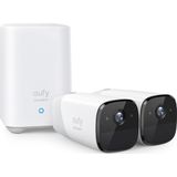 Eufy Cam 2 Draadloze Beveiligingsset - Inclusief Homebase en 2 Camera's - Wit