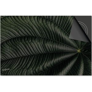 Inductie beschermer 78x52 - afdekplaat inductie mat - Dietrix Kookplaat beschermer - DELUXE - Leaves - 14 Blad ronde vorm