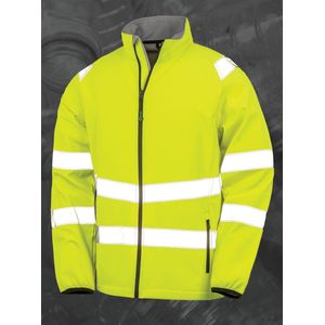 Result Gerecycleerde veiligheidssoftshell R505X - Fluorescent Yellow - 3XL