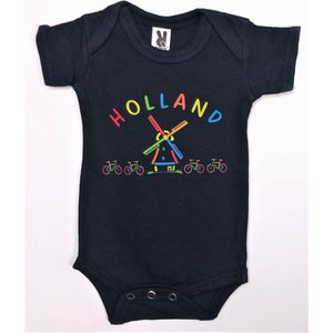 Romper donkerblauw Holland molen baby's | Maat 68