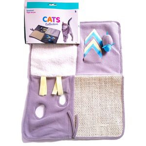Katten Krabmat - Katten Speelmat - Kattenbed - Katten vermakelijke mat - 50 x 40 cm