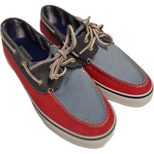 SPERRY BOOTSHOE-RED/BLEU/NAVY-CANVAS-SIZE 41