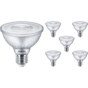 Voordeelpak 6x Philips Master Value LED Lamp Reflector E27 PAR30 9.5W 740lm 25D - 927 Zeer Warm Wit | Beste Kleurweergave - Dimbaar - Vervangt 75W