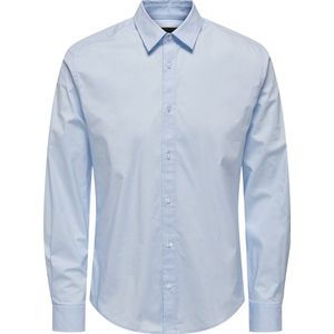 Only & Sons Overhemd Onsandy Slim Easy Iron Poplin Shirt 22026000 Cashmere Blue Mannen Maat - M