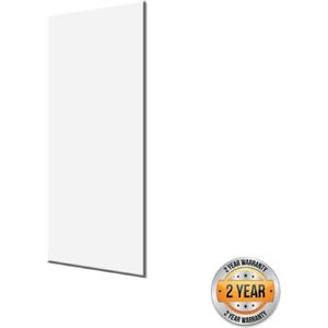 infrarood Wit Glanzend Glas verwarming voor Tiny Houses met ITC Sturing 500 Watt | 40,0 x 120,0 x 2,2 cm