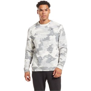 REEBOK Identity Modern Camo Fleece Crew Sweatshirt Heren - Pure Grey 4 - M